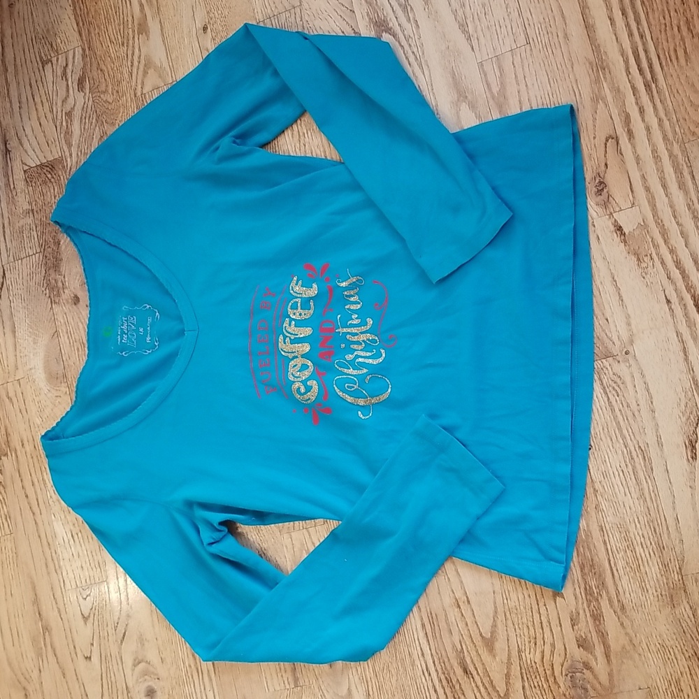 (L) Revolution by Ricki's Fitted Tee Lightweight Holiday Festive Humorous